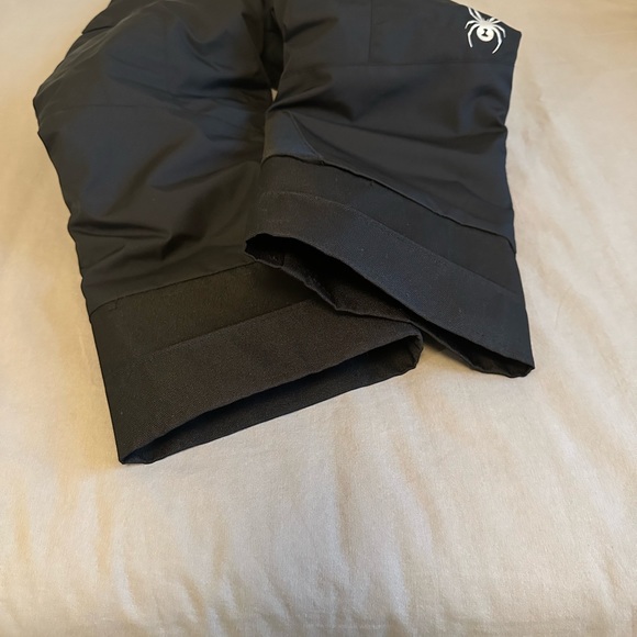 Spyder youth ski snow bibs pants black 4 - Picture 3 of 4
